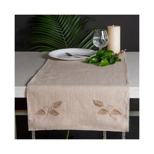 2024 Red Pure Cotton Embroidered Vintage Table Runner Bohemian Style <b>Tablecloth</b> With Tassel Dining Wedding Home Table Decoration - Product Image 2