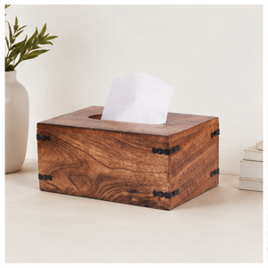 Custom Handmade Rustic Mango Wood <b>Tissue</b> Box Cover With Slide-Out Bottom Decorative Rectangular Facial <b>Tissue</b> Holder For Home - Product Image 4