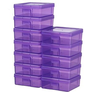 Piccoli Contenitori di Plastica Trasparente con Coperchi Impilabili Organizzatori per Arti e Mestieri per una Conservazione Efficiente - Product Image 1