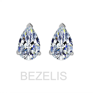 Elegantes Pendientes de Diamantes Cultivados en Laboratorio de Oro de 14K para Uso Diario, Joyería Certificada, Minimalista, Color F Premium - Product Image 5