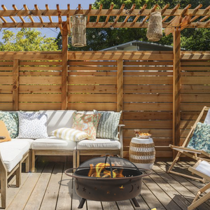 41.5 pouces grand foyer extérieur en acier personnalisé haute température rouille patine finition écran d'étincelle pour la cuisson en plein air réchauffement - Product Image 6