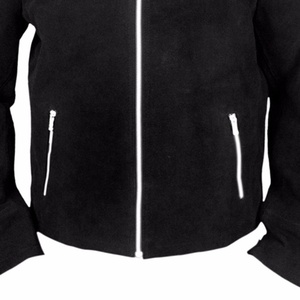 Blouson bomber en daim noir pour homme avec col en fausse fourrure, fermeture éclair, style moto, épais, coupe-vent, vêtement d'extérieur pour l'hiver - Product Image 4