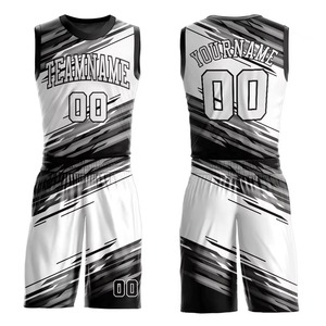 Conjunto de Pantalones Cortos y Camiseta de Baloncesto Unisex Personalizados, Cuello en V, Sin Mangas, Impresión por Transferencia de Calor, Nombre del Equipo 00, Cintura Elástica Transpirable de Secado Rápido - Product Image 6