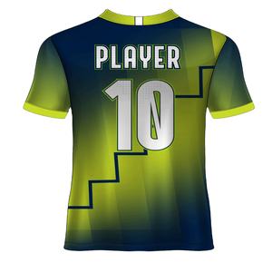 Maillot de football unisexe oversize col en V à manches courtes respirant léger séchage rapide vêtements de football design personnalisé - Product Image 2