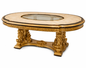 Exquisite Hand-Carved 8-Seater <b>Dining</b> <b>Table</b> Set Victorian Palace <b>Dining</b> <b>Table</b> Set for Luxury Bespoke Palace <b>Dining</b> <b>Table</b> Set - Product Image 4