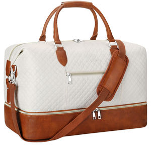 Sac de voyage en cuir de vachette, style personnalisé, sac de voyage en toile - Product Image 1