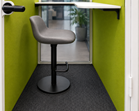 Modularer Aluminium-Büropod mit LED-Beleuchtung, Umweltfreundlich und Modern