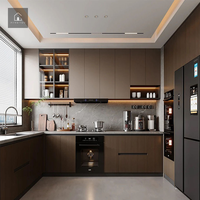 Harga Pabrik XINGRUO, Desain Lemari Dapur Lengkap, Furnitur Lemari Dapur Custom