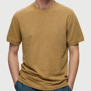 T-shirt en jersey 100% coton pour homme, t-shirts à manches courtes à col rond pour homme, t-shirts pour homme, t-shirts surdimensionnés personnalisés - Product Image 1