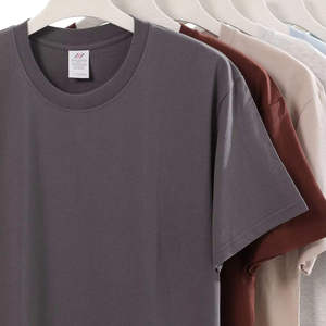 T-shirt unisexe en coton épais, effet délavé vintage, bords usés, manches courtes, esthétique rétro, basiques pour tous les jours - Product Image 4