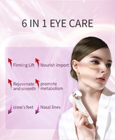 Masseur oculaire chaud et froid, appareil de soin des yeux à vibrations soniques rechargeable pour les cernes, les poches, le rajeunissement de la peau