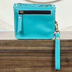 กระเป๋าใส่เหรียญหนังแท้ลายดอกไม้ปี 2025 แบบสั่งทำพิเศษพร้อมสายคล้องมือ หนังวัวแท้ขนด้านใน กระเป๋าเงินใบเล็ก - Product Image 5