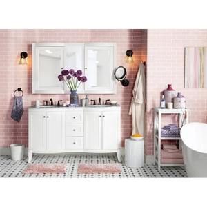 Ensemble de salle de bain en métal argenté au design martelé d'Inde, idéal pour le comptoir de la salle de bain ou l'organisation quotidienne à la maison - Product Image 2