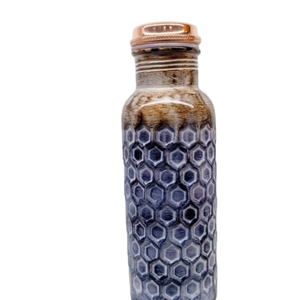 Bouteille en cuivre pour l'eau potable, bouteille en cuivre pour la santé et le bien-être, bouteille d'eau en cuivre anti-fuite pour la consommation. - Product Image 3