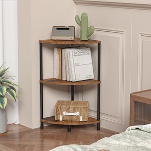 Metal <b>Corner</b> <b>Plant</b> Stand 3-Tier Mid Century Modern | Wholesale Planter Moradabad - Product Image 1
