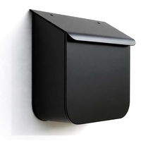 Boîte aux lettres moderne haut de gamme en métal avec garniture bronze, murale, taille personnalisable, logo compatible POST, pour brûlage de parfum en vrac
