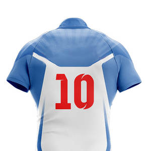 Uniformes de Rugby Personalizados con Logotipo, Transpirables, Unisex, de Manga Corta, 100% Poliéster, Conjunto de Camiseta y Pantalones Cortos de Rugby - Product Image 6