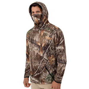 Sweat à capuche de chasse pour homme avec cache-cou intégré, veste de chasse d'hiver camouflage, vêtements de tir en plein air, équipement tactique léger OEM - Product Image 5