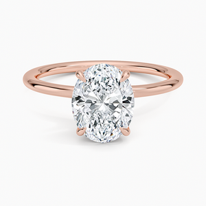 Entwined <b>Solitaire</b> Engagement <b>Ring</b> with Moissanite Prong Setting 14K Gold Plated 925 <b>Silver</b> - Product Image 3