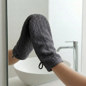 Best Glove Towel 16x21cm 100% Cotton Bath Washcloth Soft Terry OEKO-TEX Certified Thick Custom Logo Private Label Wholesale - Product Image 6