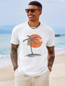 Camiseta de Hombre de Algodón Tejido de Alta Calidad, Suave, Cómoda, Transpirable, Ecológica, de Secado Rápido, Suministro al por Mayor, OEM, ODM - Product Image 3