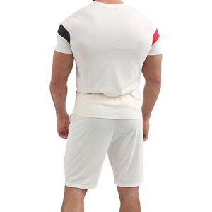 Conjunto de camiseta y pantalones cortos casuales de verano, de algodón transpirable, diseño personalizado, mezcla de poliéster y algodón, forro polar, alta calidad, hecho en Pakistán. - Product Image 5