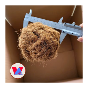 Jouet pour chien en boule de fibre de coco 100% naturelle - Biodégradable, résistant aux morsures, pour les chiens qui mâchent intensément, respectueux de l'environnement - Product Image 1