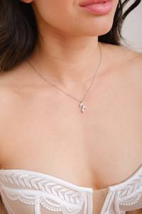 NIKHIL GEMS Colgante de Hoja Vintage Delicado para Novia, Plata con Piedra Natural, Joyería Elegante para Boda, Multirreligiosa, de Terceros - Product Image 4