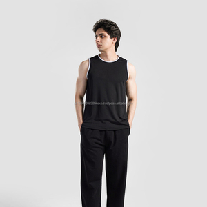 Débardeur sans manches personnalisé de haute qualité, impression numérique personnalisée, logo, coton 240 g/m², col rond pour homme - Product Image 1