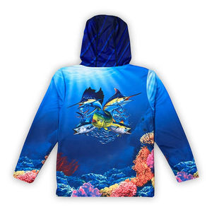 Sudadera con Capucha de Forro Polar para Pesca, Unisex, para Adultos, con Estampado Digital, Protección Solar UPF 35, Manga Larga, para Actividades al Aire Libre - Product Image 5