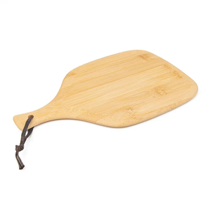 Planche à découper unique en bambou, forme rectangulaire avec poignée, finition bois naturel, bloc de découpe de cuisine, ensemble en une seule pièce - Product Image 2