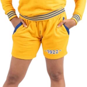 ชุดเซ็ตเสื้อและกางเกงขาสั้นปักลายตัวอักษรกรีก Sigma Gamma Rho สำหรับผู้หญิง สไตล์ลำลองสำหรับฤดูร้อน - Product Image 2