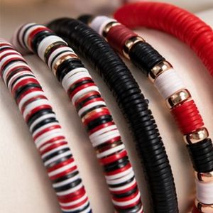 Rizir Fashion Bohemian Christian Handmade <b>Beaded</b> Bracelet <b>Set</b> Colorful Sequin Stackable Stretch 14K Gold Plated Women's - Product Image 4