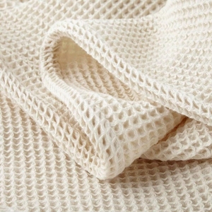 Luxury Cotton Waffle <b>Blanket</b> Soft Textured Bed Throw <b>Blanket</b> for Home Hotel Use High Quality Cotton Waffle Weave <b>Blanket</b> - Product Image 5