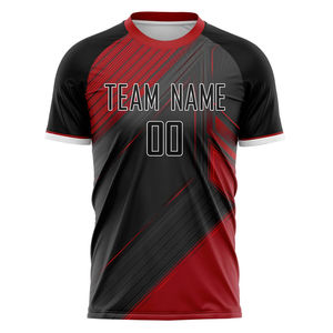 Maillot de football unisexe personnalisé, vêtements de sport sur mesure pour équipes de football, t-shirt en polyester, impression par sublimation, utilisation en match, manches courtes - Product Image 6