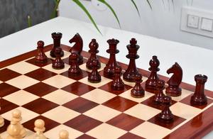 Pièces d'échecs du championnat français des années 90, reproduction Chavet V2.0, taille tournoi, roi de 3,6 cm, en bois de rose et de buis, au meilleur prix - Product Image 3