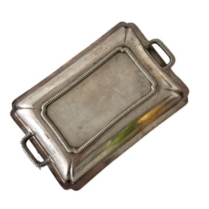 Handicrafts Rectangle Serving <b>Tray</b> Aluminum <b>Silver</b> Finished Tabletop Wedding & Parties Snacks <b>Drinks</b> Food Serving <b>Trays</b> - Product Image 4