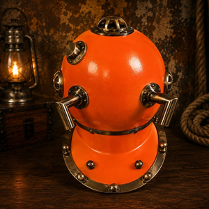 Réplique du casque de plongée Mark V de la marine américaine, casque de plongée en eau profonde, décoration nautique maritime, objet de collection de style vintage, thème océanique - Product Image 3