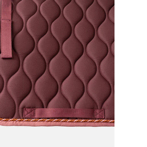Tapis de selle de dressage avec doublure en polaire, extérieur en coton, sangle de maintien durable, couleur bordeaux, pour l'entraînement des chevaux - Product Image 2