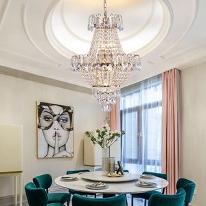 Grandi lampadari in oro di lusso contemporaneo di cristallo W1340102270/L5003 plafoniere a sospensione per soggiorno sala da pranzo camera da letto - Product Image 3
