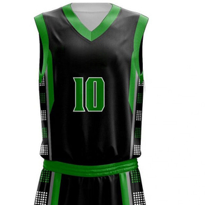 Tenue de basketball moderne - Ensemble maillot et short sublimé à col en V - Vêtements de sport légers et performants pour équipe de basketball - Product Image 5