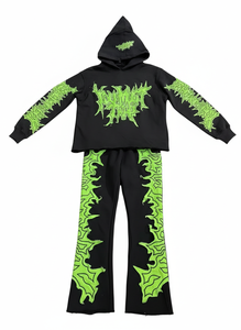 Men’s Performance Tracksuit Stretch Fabric Custom Essentials Hoodie Jogger <b>Sweatpants</b> <b>Set</b> - Product Image 2