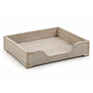 Plateau à lettres empilable en bois de manguier et chêne chaux, vente en gros |   Design Provence - Product Image 1