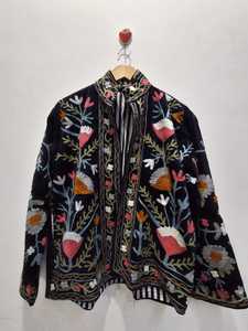 เสื้อแจ็คเก็ตกำมะหยี่ซูซานีงานฝีมือสุดหรูแบบใหม่ล่าสุด ลายดอกไม้เก๋ไก๋สำหรับฤดูหนาว ราคาโรงงาน เหมาะเป็นของขวัญสำหรับเธอ - Product Image 5