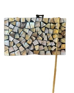 Haute qualité dames soirée pochettes résine pochette nacre pochette vadrouille à la main mère de perle coquille sac de soirée - Product Image 1