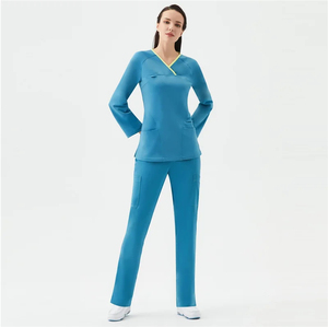Women Medical <b>Scrub</b> <b>Top</b> Shirt Breathable Comfortable Hospital Uniform Custom OEM Private Label Factory Manufacturer <b>Scrub</b> <b>Top</b> - Product Image 6