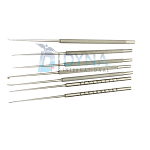Ensemble de 7 aiguilles manuelles de micro-irrigation auriculaire de haute qualité, certifiées CE, instruments chirurgicaux ORL pour myringotomie - Product Image 2