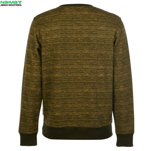 Sweat-shirt à col rond pour homme, à cordon de serrage réglable et long, avec cordons à embouts métalliques, haut d'extérieur matelassé épais - Product Image 5