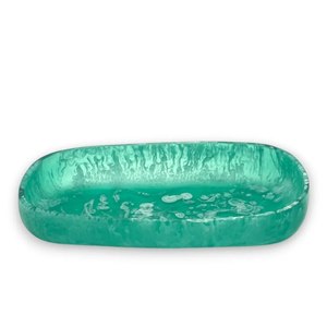 Luxury Eco-Friendly Durable Resin <b>Serving</b> <b>Tray</b> with Wooden Pattern Polished Finish for Home Restaurant Catering Use - Product Image 3