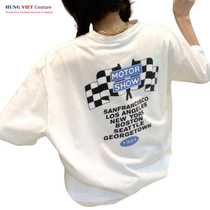 เสื้อยืดแขนสั้นคอตตอนเป็นมิตรต่อสิ่งแวดล้อมสำหรับผู้หญิงใส่ฤดูร้อน2025เสื้อยืดสีพื้นสีขาวมีลาย3D ออกแบบได้ตามต้องการ - Product Image 5